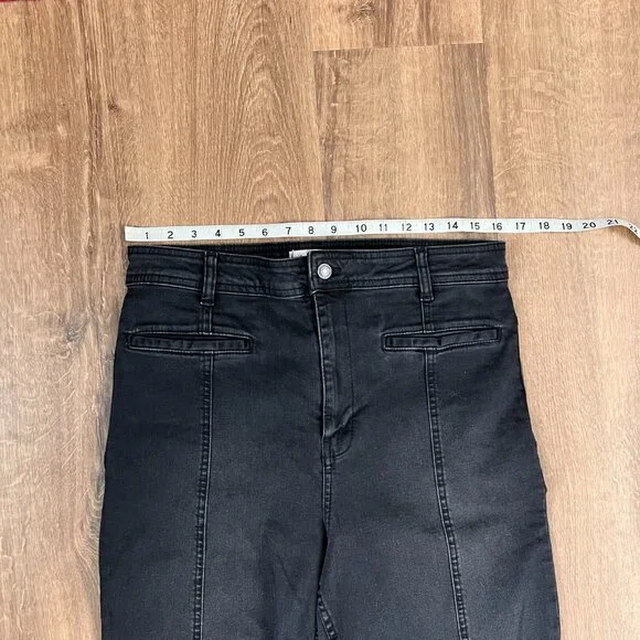 We The Free Firecracker Flare Jeans Black Gold Star Festival Sz 32 - Picture 7 of 10